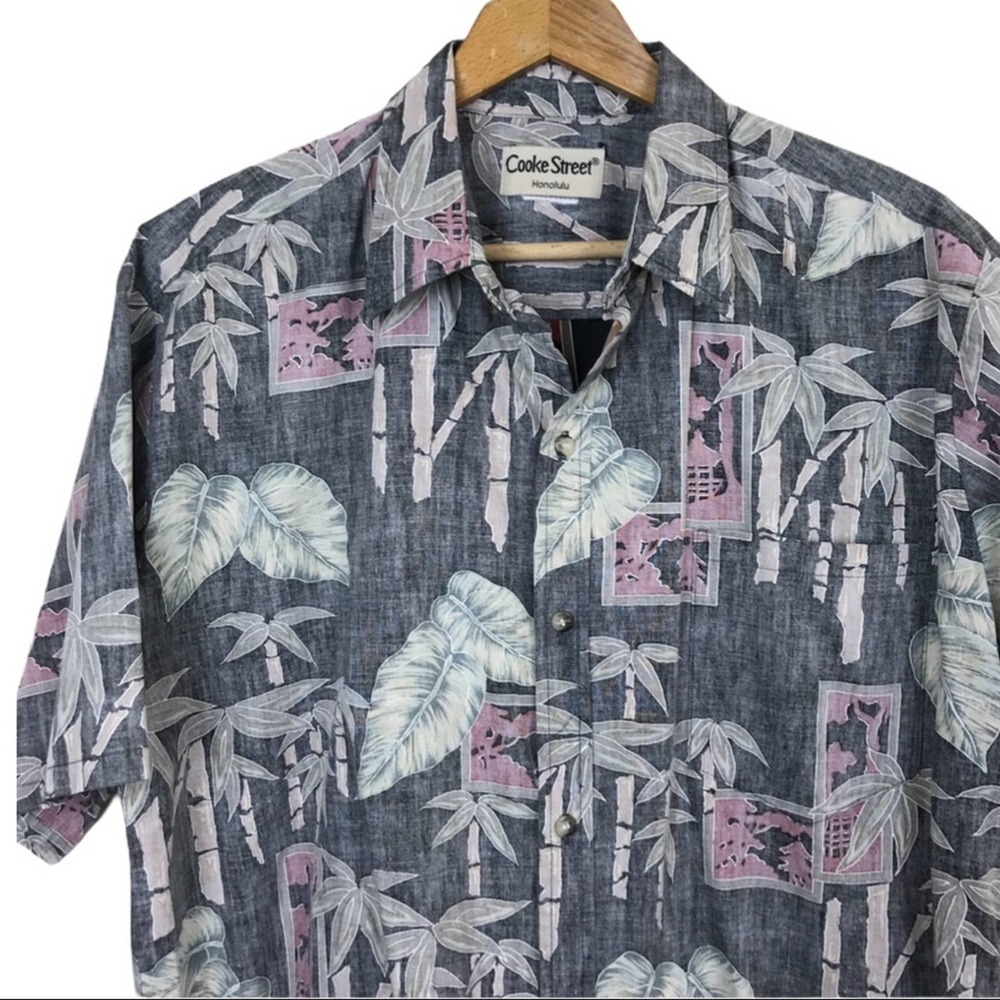 Cooke Street Short Sleeve Hawaiian Shirt Size XL - Picture 2 of 11